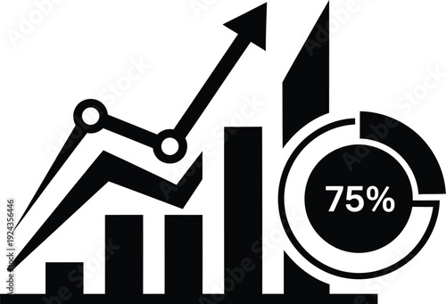 Business growth and statistics icon