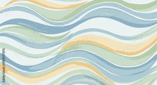 Wavy abstract pattern with pastel colors and flowing lines.