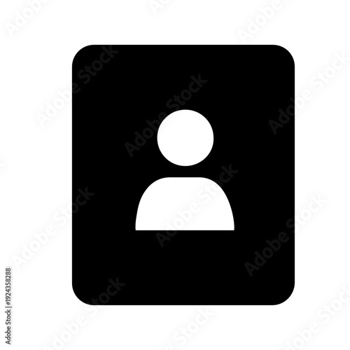 Phone book icon vector. Contact book Illustration sign. Contacts symbol. Book logo.