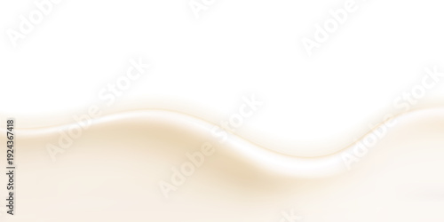 Liquid vector dripping ice cream texture. Glossy sugary flow drip, melting creamy surface.