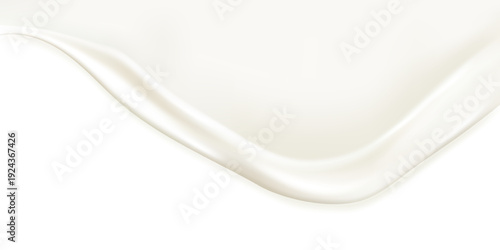 Liquid vector dripping ice cream texture. Glossy sugary flow drip, melting creamy surface.