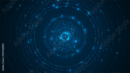 Particles liquid dynamic flow. Glittering dust of lights. Graphic concept for your design.