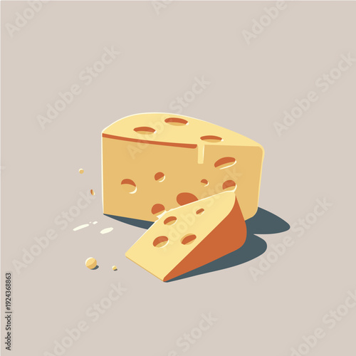 Cheese design vector for advertising and motion graphics