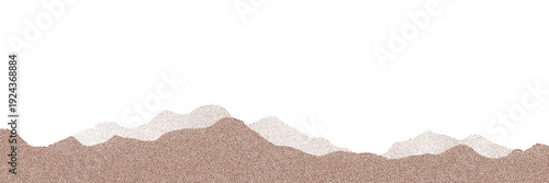 Brown sand texture.Top view of the cake.