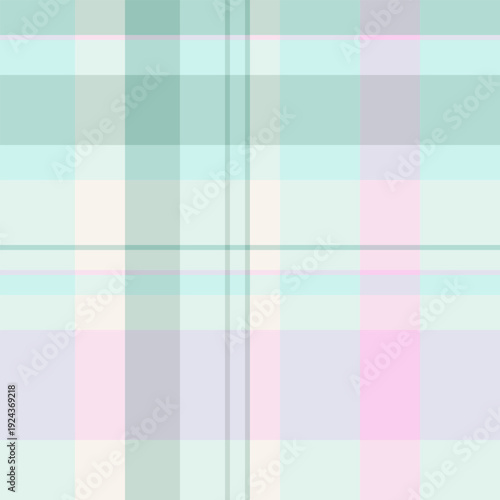 Open texture pattern check, sixties tartan background textile. Choose fabric seamless vector plaid in white and light colors.