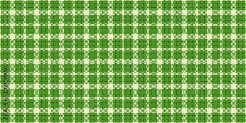 Summer check background texture, light textile plaid seamless. Contour vector tartan fabric pattern in green and light colors.