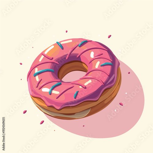 Donut design vector for advertising and motion graphics