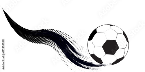 Soccer ball icon, simple black style