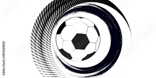 Soccer ball icon, simple black style