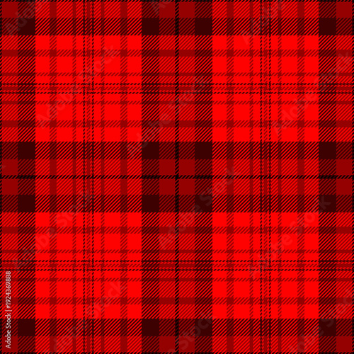Sparse background check textile, teenage texture plaid pattern. Covering seamless fabric tartan vector in red and dark colors.