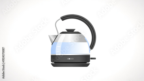 A kettle isolated on a white background highlights simplicity, practicality, and timeless design. The white backdrop emphasizes the kettle’s shape, color, and material,