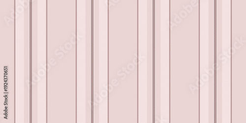 Straight vertical seamless lines, outline texture textile pattern. Close up background stripe vector fabric in light and sea shell colors.