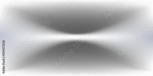 White grey studio room. Limbo light background. Abstract 3d gradient backdrop for product presentation. Minimal wall scene spotlight. Showcase, promotion display.