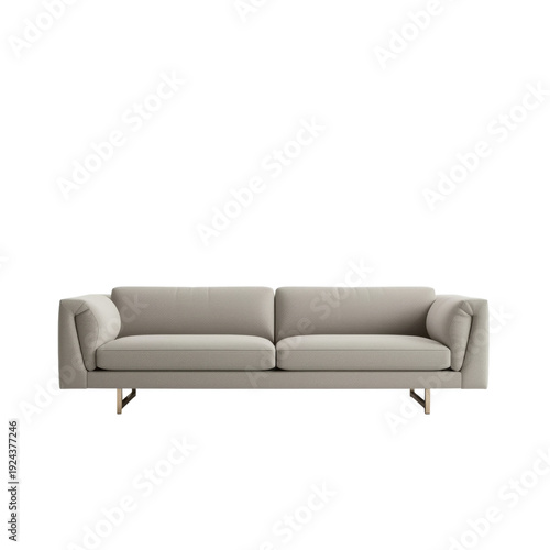 Stylish Sofa With Soft Cushions and Clean Lines in a Modern Living Room Setting