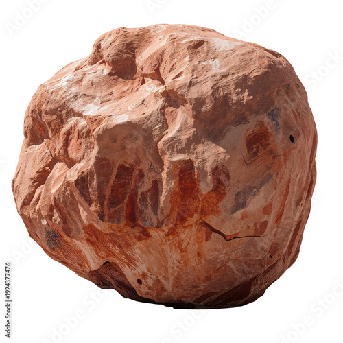 Large Rock With Mixed Colors Located Outdoors on a Sunny Day