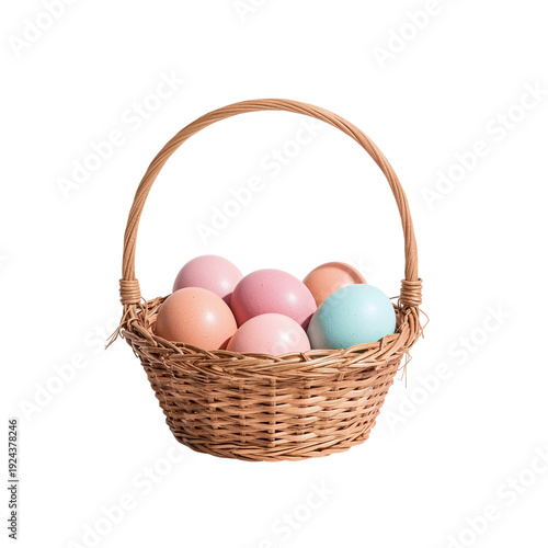 Colorful Decorated Egg With Floral Design on Display During Spring Celebratio...