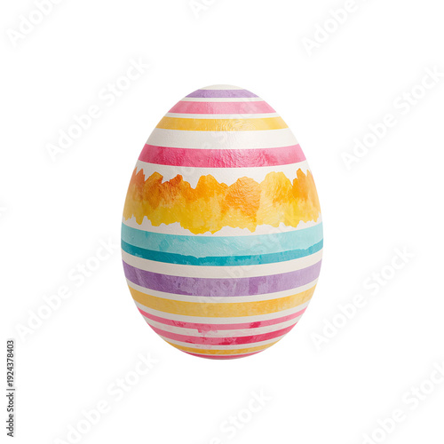 Decorative Egg With Colorful Patterns on Display for Cultural Celebration or ...