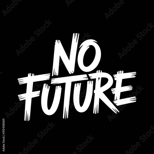 White text on black background with no future message