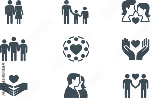 Heartfelt moments of love and connection between people