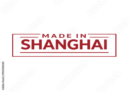 Made in Shanghai label vector
Made in vector label icon on a white background