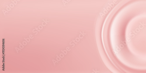 Creamy pink background with smooth ripples and glossy frosting drips. 