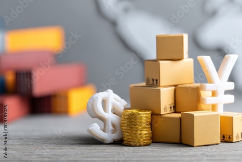 Wallpaper Mural Japan's Trade Market Symbols in Economic Exposure with 2D Illustrations Torontodigital.ca