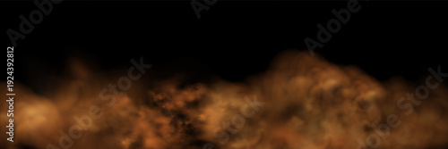 and shining stars. Abstract orange smoke cloud and magical fog texture for atmospheric fire overlay designs.