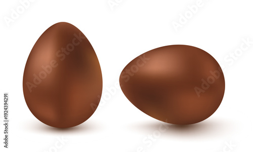 Vector chocolate egg for Easter. Vector illustration of a Chocolate egg for Easter.