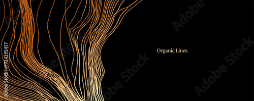  Elegant wood texture with golden rings and organic patterns. 