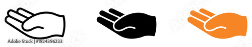 helping hand support icon vector