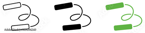 jump rope fitness icon vector