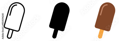 chocolate ice cream stick icon