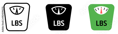 weight scale fitness icon vector