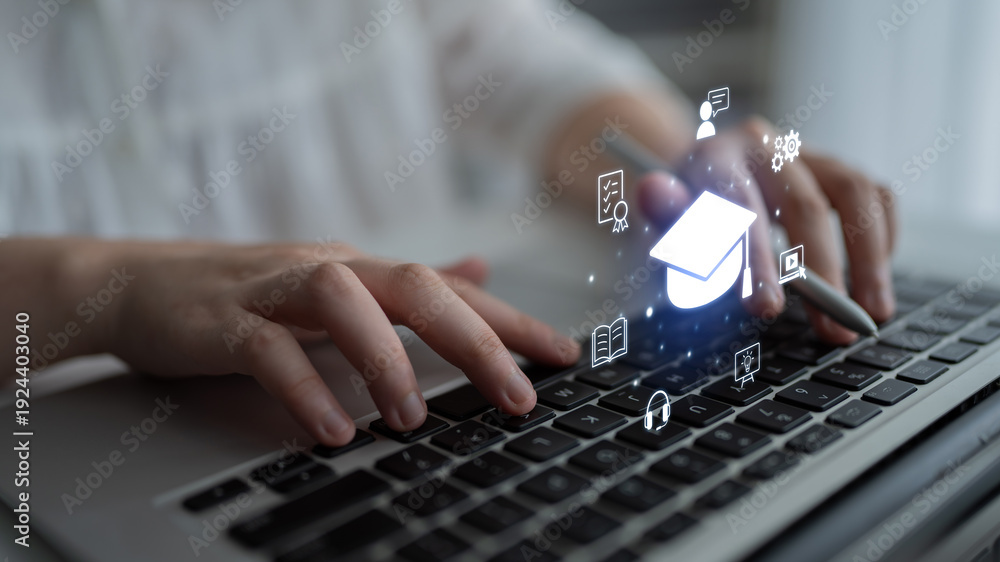 Fototapeta premium Cloud computing, cloud strategy, and cloud technology transforming digital infrastructure with scalable services, secure data storage, and cloud-based digital business solutions. Spline