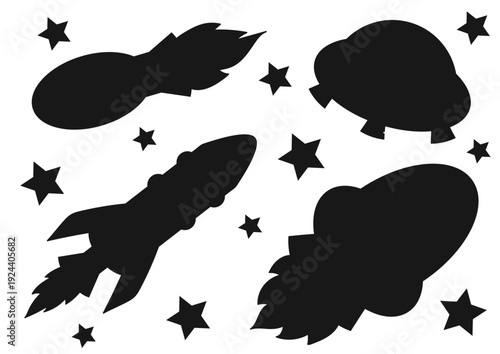 Set of cute illustration. Perfect for kids designs, posters, stickers