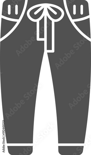 Pent icon vector Pattern Pent Garments Outline Icon. clothes icon short and clothing, Pent icon vector Pent outline vector icon which can easily edit Pent outline vector icon which can easily edit.