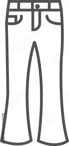 Pent icon vector Pattern Pent Garments Outline Icon. clothes icon short and clothing, Pent icon vector Pent outline vector icon which can easily edit Pent outline vector icon which can easily edit.