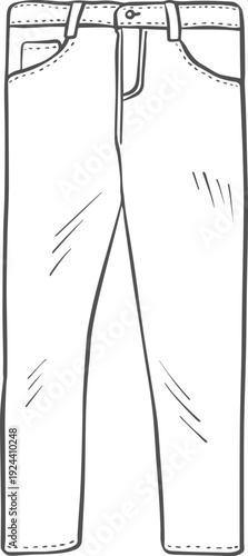 Pent icon vector Pattern Pent Garments Outline Icon. clothes icon short and clothing, Pent icon vector Pent outline vector icon which can easily edit Pent outline vector icon which can easily edit.