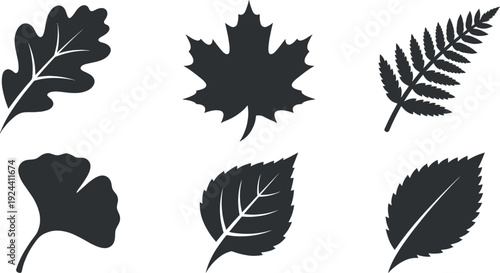 Leaf speech bubbles for eco friendly communication concept