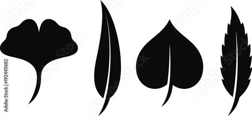 Leaf speech bubbles for eco friendly communication concept