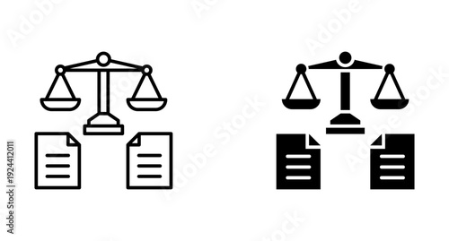 Reform icon set with style outline and solid. vector simple elements.