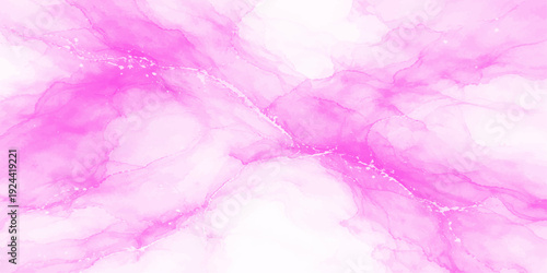 Soft abstract pink background with a watercolor bubble pattern and a light purple smoke texture on bright decorative paper