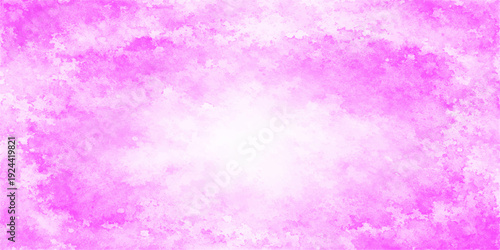 A vintage pink and purple abstract watercolor background features a light pastel paint texture on aged grunge paper with a violet violet canvas pattern for a blank artistic wallpaper design