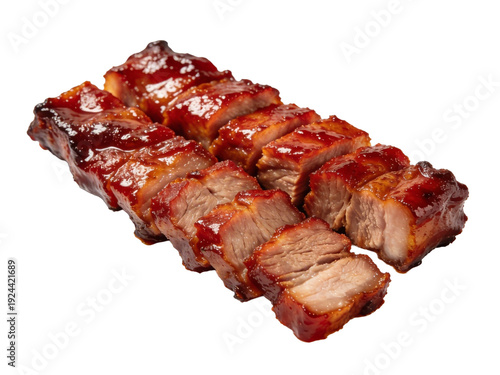 Char siu Chinese traditional food.