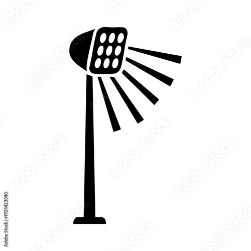 Football stadium spotlight icon