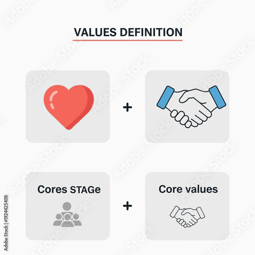 Business strategy and decision making process illustration with people and icons.