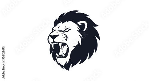 Fierce Lion Head Roaring