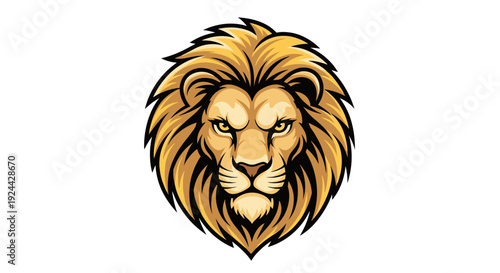 Majestic Lion Head Mascot Logo