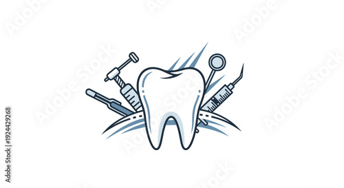 Dental Tools and Tooth Symbol
