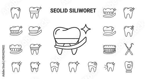 Dental Hygiene and Care Icons